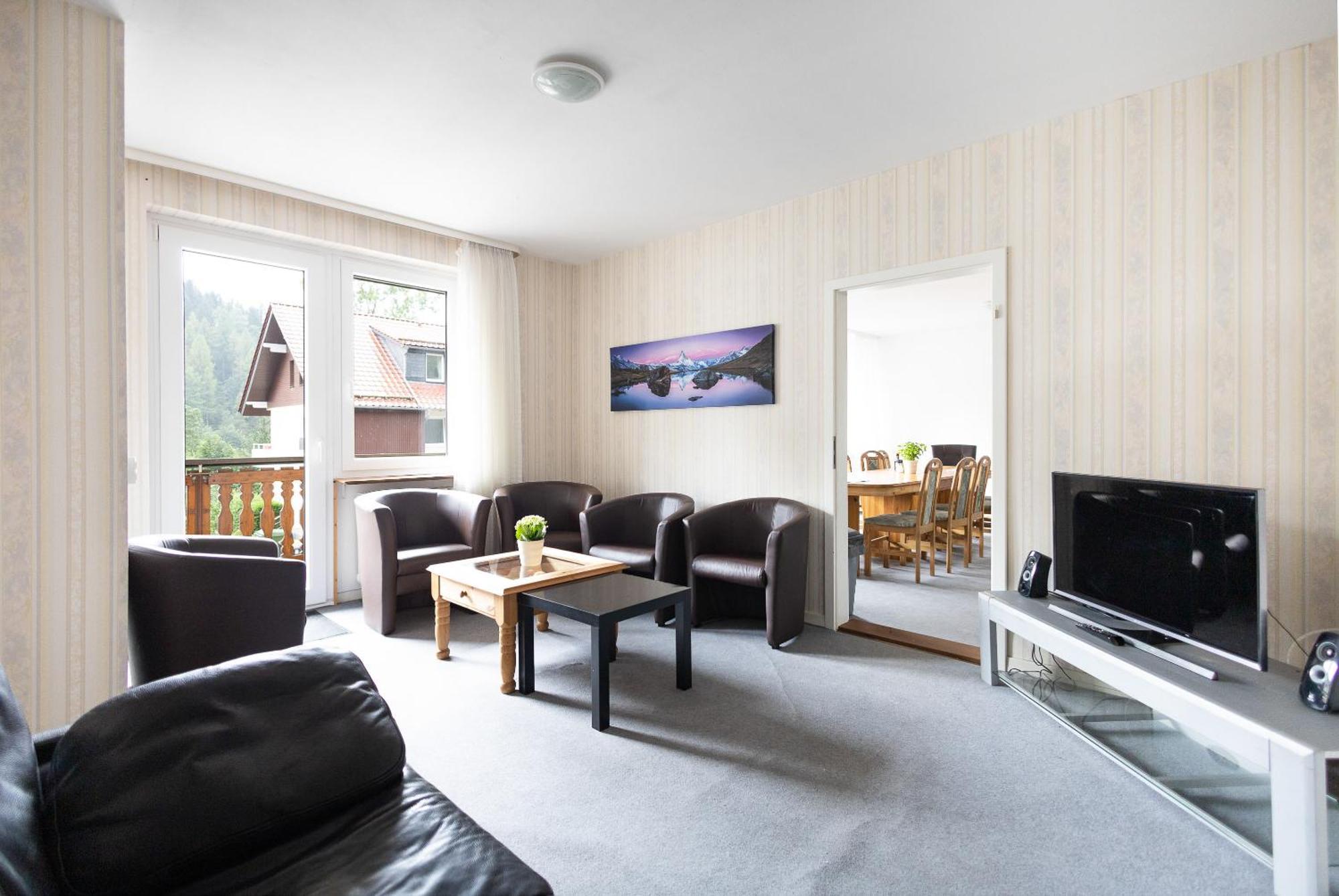 Apartmenthaus Am Waldrand- Kueche - Fruehstueck - Balkon Wildemann Exteriér fotografie